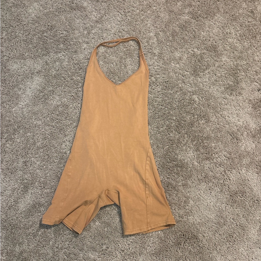 Tan Halter Romper